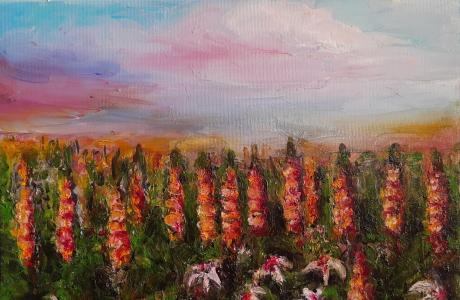 Kwiaty Polne – sprzedam obrazy olejne 