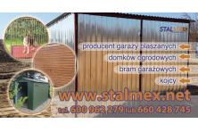 Garaże blaszane, bramy garażowe,domki ogrodowe PRODUCENT!!!