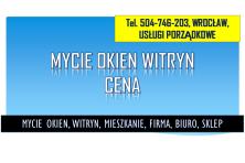 Cennik mycia okien w mieszkaniu, Wrocław, tel. 504-746-203. Umycie witryny w sklepie