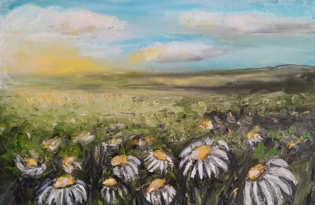 Kwiaty Polne – sprzedam obrazy olejne 